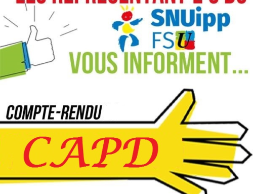 CAPD du 29 juin 2022  : temps partiel, promotions, mouvement, PES, STAR, CAPPEI…