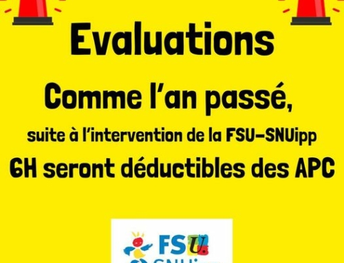 APC : 6h en moins en élémentaire pour les évaluations nationales