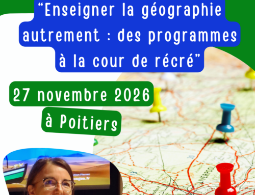 Stage péda : enseigner la géographie autrement, des programmes à la cour de récré, avec Elsa Filâtre